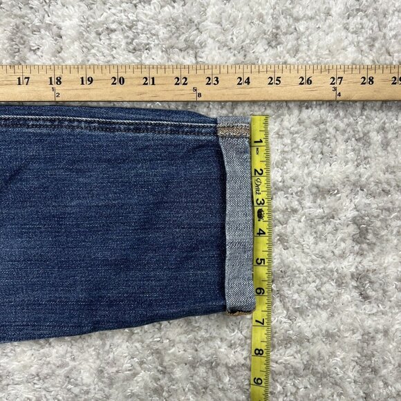 Joe's Jeans 29 Billie Crop Boyfriend Slim Crop Distressed Cuffed Japanese Denim - Picture 11 of 11